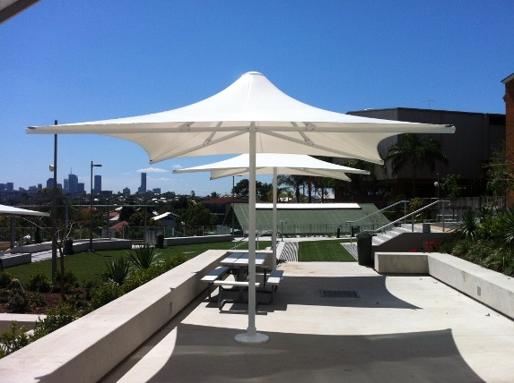 Architectural Portal 9 Villa Nova College Typhoon Non Retractable umbrella